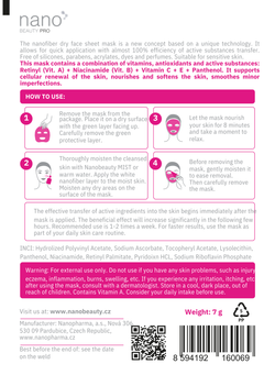 Nano Beauty Pro: Nanofiber Facial Mask with Regenerating Effect