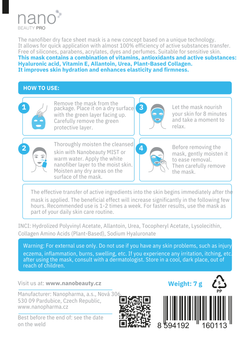 Nano Beauty Pro: Nanofiber Face Mask for Skin Hydration