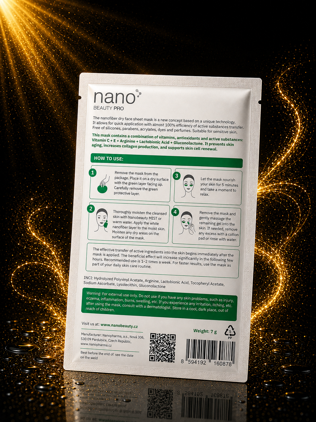 Nano Beauty Pro: Nanofiber Anti-Aging Eye Mask