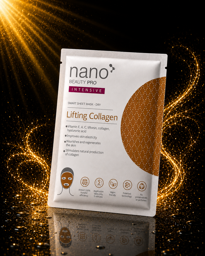 Nano Beauty Pro: Nanofiber and Collagen Face Mask with Intensive Lifting Effect