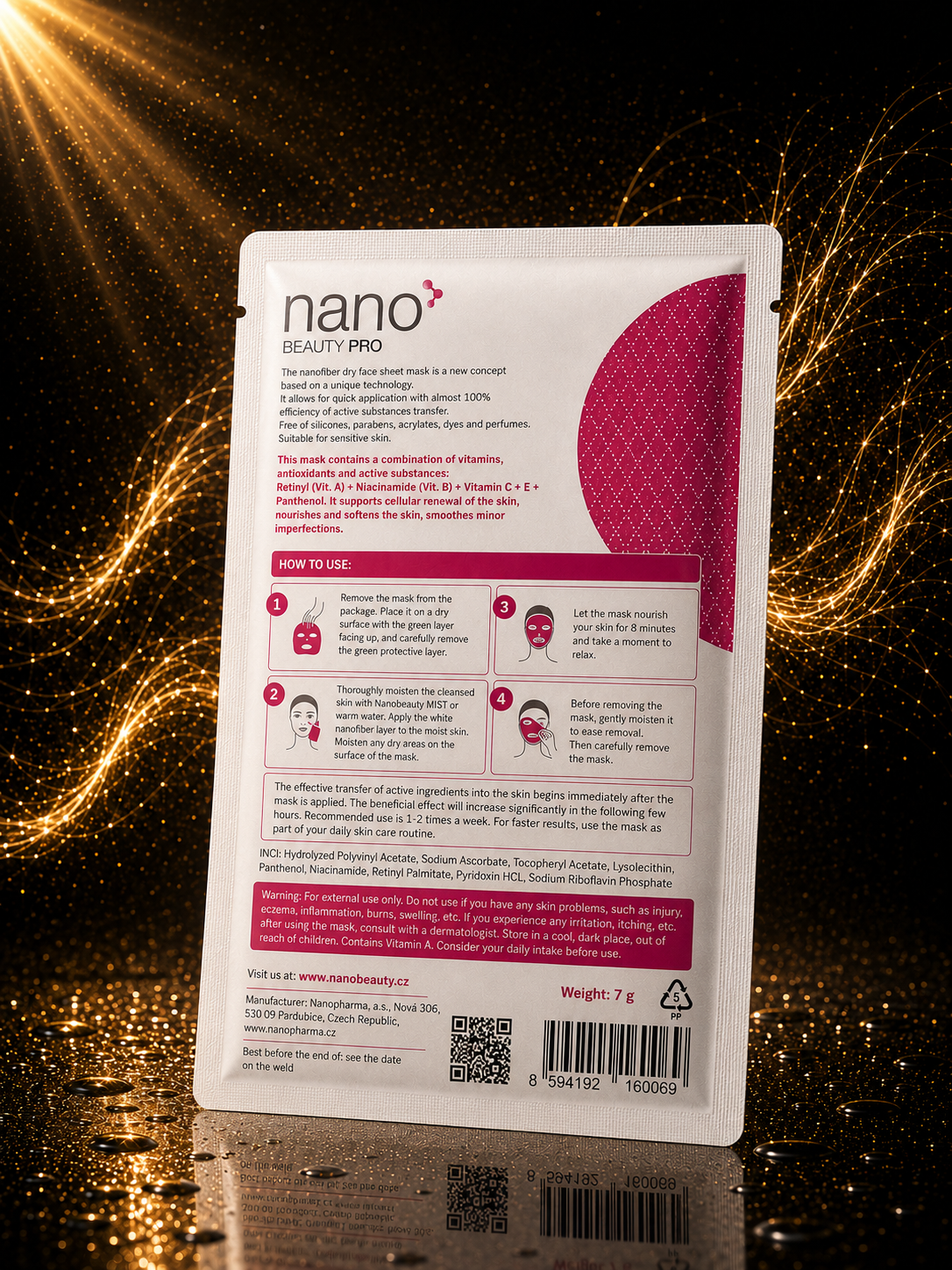 Nano Beauty Pro: Nanofiber Facial Mask with Regenerating Effect